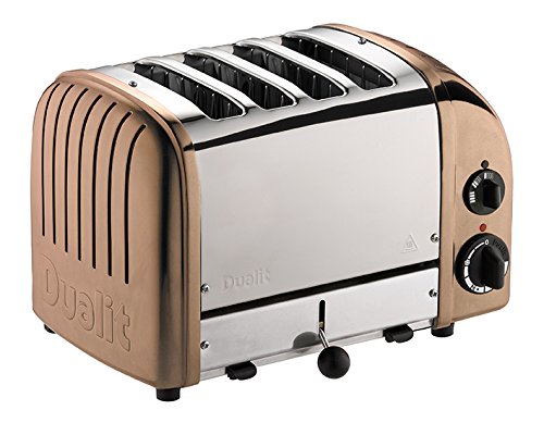 Dualit Polished 4 Slice Toaster With Copper Ends